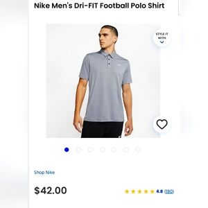 Brand New Nike Men's Dri-FIT Polo Shirt Retails $42+
